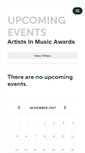 Mobile Screenshot of aimusicawards.ticketleap.com