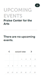 Mobile Screenshot of praisecenterarts.ticketleap.com