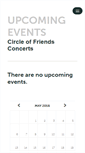 Mobile Screenshot of circleoffriendsconcerts.ticketleap.com
