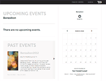 Tablet Screenshot of banzaikon.ticketleap.com