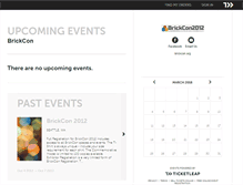 Tablet Screenshot of brickcon.ticketleap.com