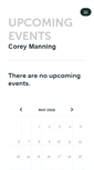 Mobile Screenshot of coreymanning.ticketleap.com