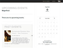 Tablet Screenshot of magnificat.ticketleap.com