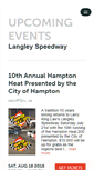 Mobile Screenshot of langley-speedway.ticketleap.com
