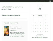 Tablet Screenshot of johnnyspizza.ticketleap.com