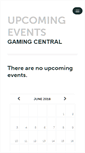 Mobile Screenshot of gamingcentral.ticketleap.com