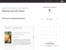 Tablet Screenshot of pittsburgcommunitytheatre.ticketleap.com