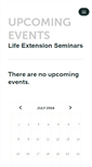 Mobile Screenshot of lifeextensionseminars.ticketleap.com