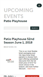 Mobile Screenshot of patioplayhouse.ticketleap.com