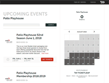 Tablet Screenshot of patioplayhouse.ticketleap.com