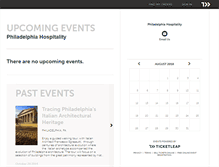 Tablet Screenshot of philahospitality.ticketleap.com