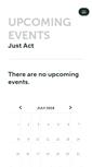 Mobile Screenshot of justact.ticketleap.com