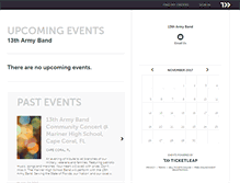 Tablet Screenshot of 13tharmyband.ticketleap.com