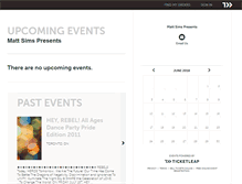 Tablet Screenshot of heyrebel.ticketleap.com