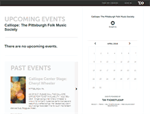 Tablet Screenshot of calliope.ticketleap.com