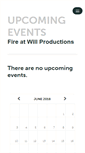 Mobile Screenshot of fireatwillproductions.ticketleap.com