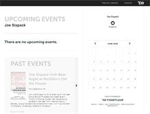 Tablet Screenshot of joesixpack.ticketleap.com