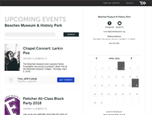 Tablet Screenshot of beachesmuseum.ticketleap.com