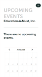 Mobile Screenshot of educationamust.ticketleap.com