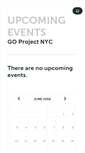 Mobile Screenshot of goprojectnyc.ticketleap.com