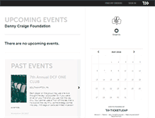 Tablet Screenshot of danny-craige-foundation.ticketleap.com