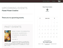 Tablet Screenshot of flowerpowercreative.ticketleap.com