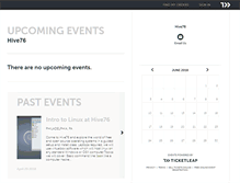 Tablet Screenshot of hive76.ticketleap.com