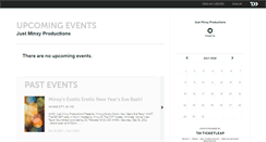 Desktop Screenshot of justminxyproductions.ticketleap.com