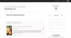 Desktop Screenshot of camelotdays.ticketleap.com